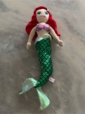 Ty Beanie Buddy - Disney's Princess ARIEL Little Mermaid 18" Plush rare HTF